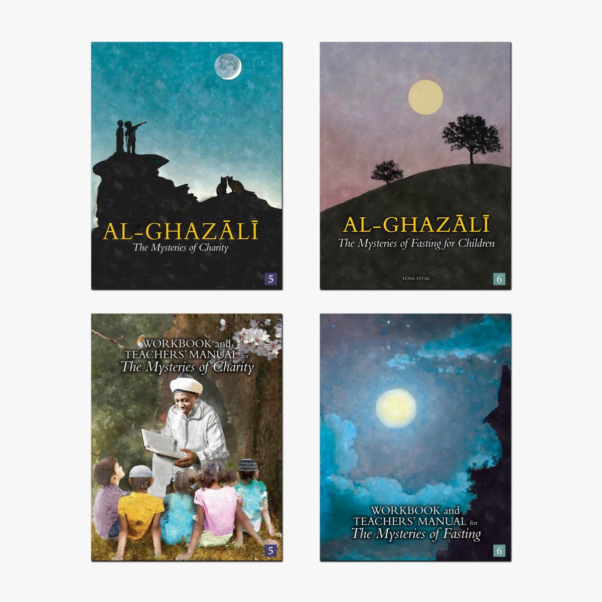 Al-Ghazali Children's Full Book Set (The Mysteries of Charity & Fasting for Children)