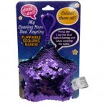 My Leaving Home Dua' Keyring Flippable Sequins Range - Purple/Turquoise