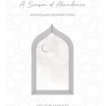 White book called A Season of Abundance about Ramadan inspiration by Yacoob Manjoo
